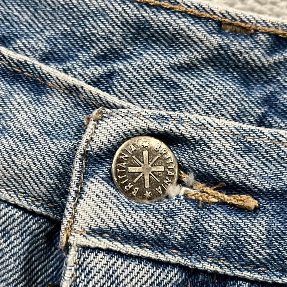 Vintage Brittania Jeans Womens 14 High Rise Tapered Southwestern Y2K Blue Denim - Picture 5 of 11